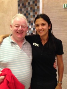 Getting the Referees onside before the tournament.